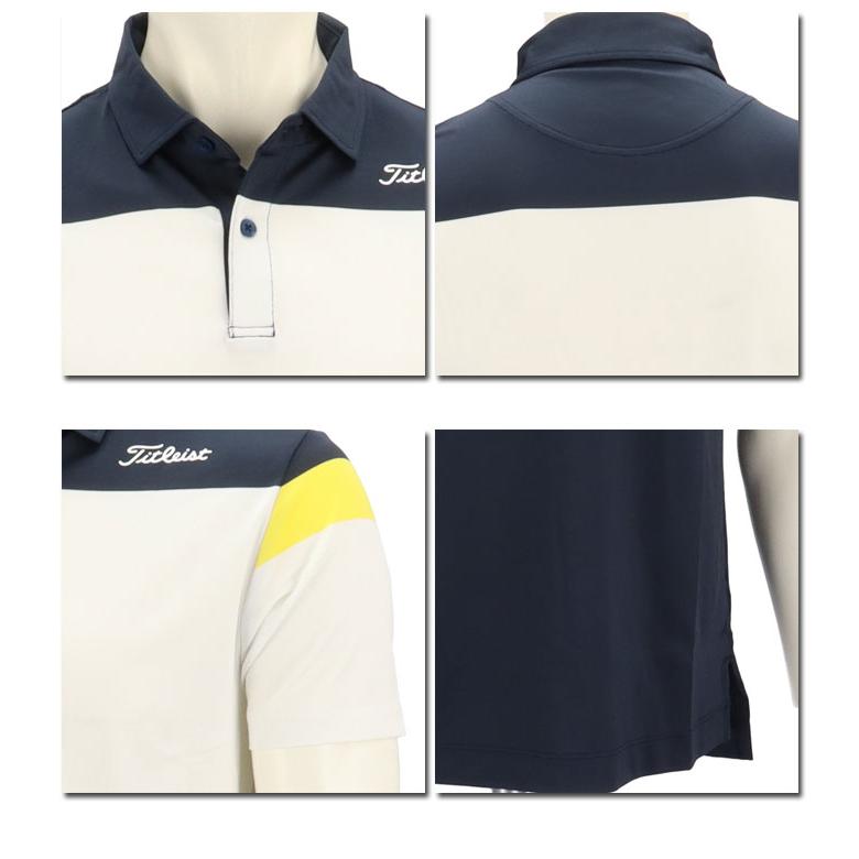 Titleist（タイトリスト） ゴルフ 先染メブロック半袖ポロシャツ