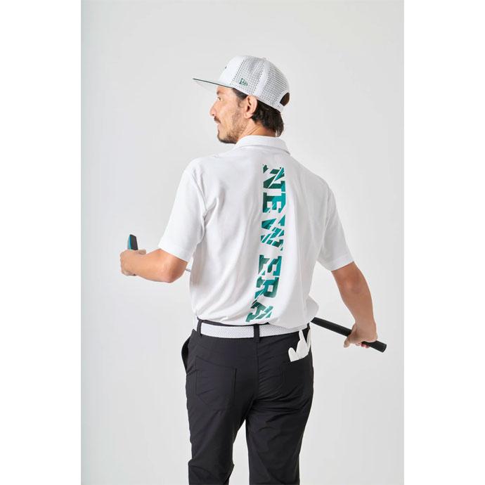 ニューエラ ゴルフ SS VERTICAL CAMO POLO WHI 1439 NEW ERA（ニューエラ） ゴルフ メンズ SS VERTICAL CAMO POLO WHI