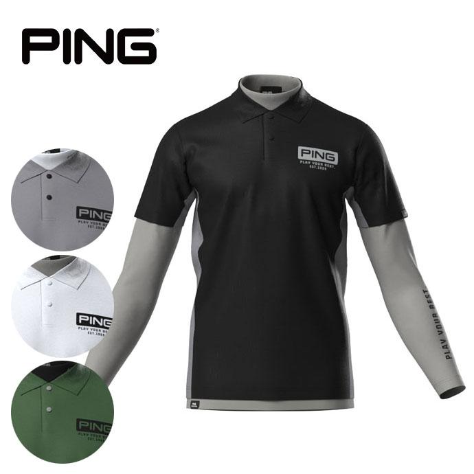 レイヤードツインセット 【L寸】ブラック　ピンゴルフ　 6215260801 PING APPAREL】レイヤードツインセット ＜PERFORMANCE＞ (MENS) | PING