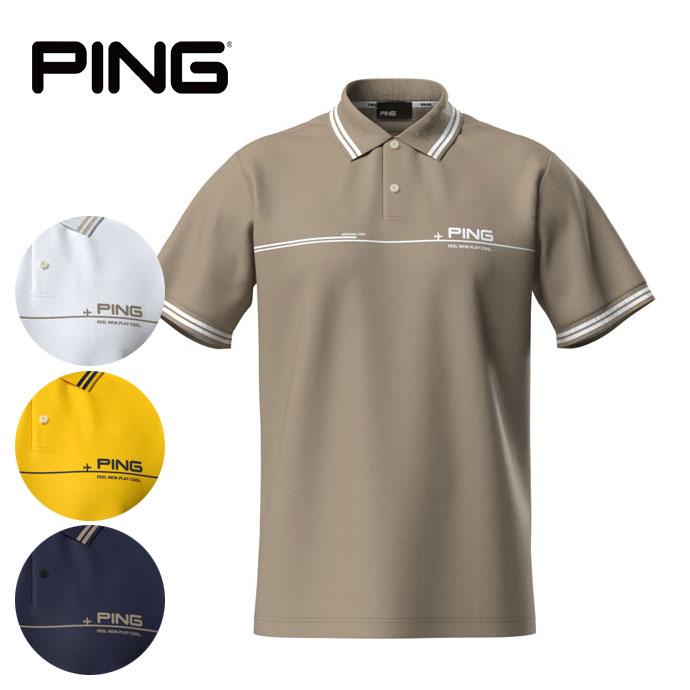 PING（ピン） ゴルフ メンズ 二重織半袖ポロシャツ 6215160301 春 夏