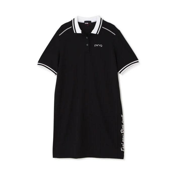 Titleist 黒 ポロワンピース ゴルフ Titleist 黒 ポロワンピース
