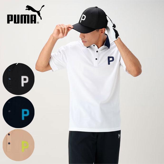 美品 DECEMBERMAY ロゴテープ ストレッチ ポロシャツ XL ゴルフ PUMA（プーマ） ゴルフ ストレッチカノコPロゴS/Sクレリックポロ