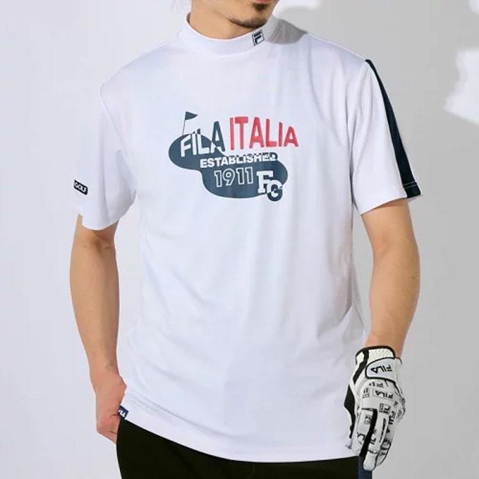 FILA GOLF ゴルフ メンズ フィラ モックネック半袖シャツ 743601 春 夏
