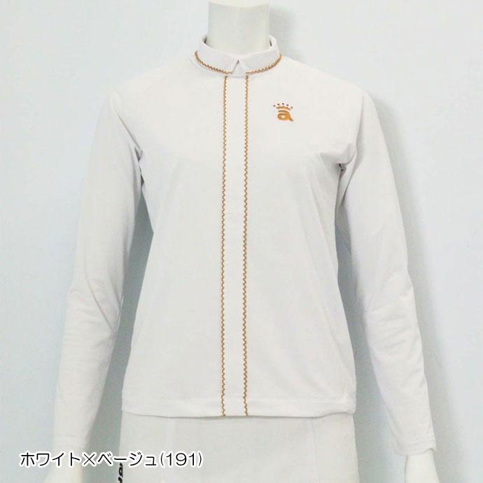 ゴルフ レディース アルチビオ スカラップステッチUV速乾プルオーバー A519806 秋 冬 ゴルフウェアの画像