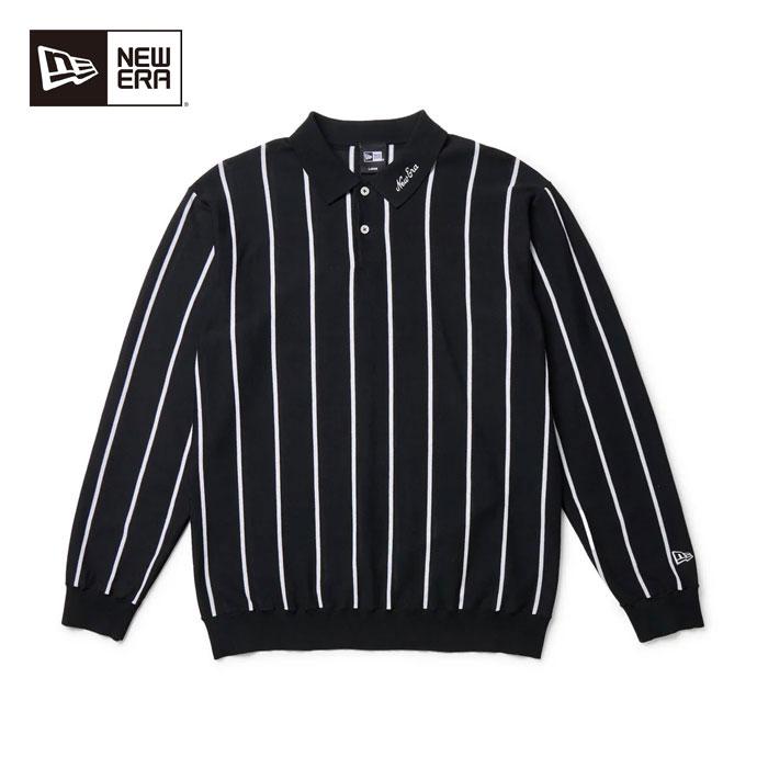 NEW ERA（ニューエラ） ゴルフ メンズ LS KNIT POLO SHIRT BLK