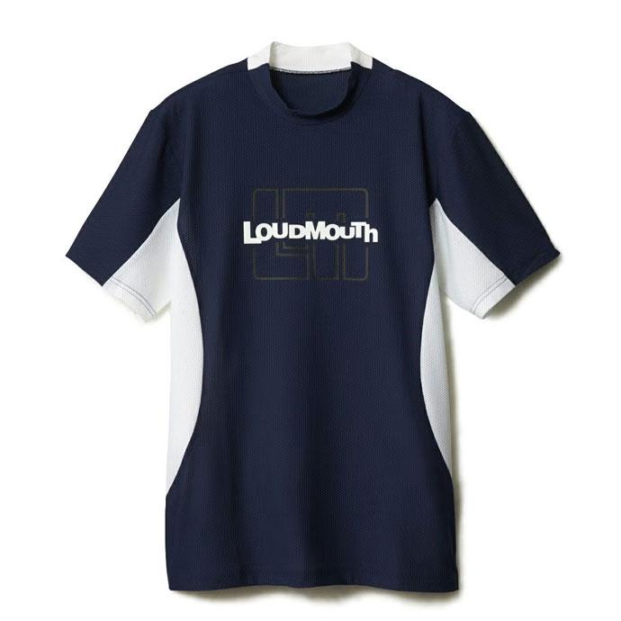 ホ*ー様 新品未使用【ラウドマウス　ゴルフ】メンズ　半袖　モックネックウェア X LOUDMOUTH（ラウドマウスゴルフ） ゴルフウエア メンズ ラウドマウス