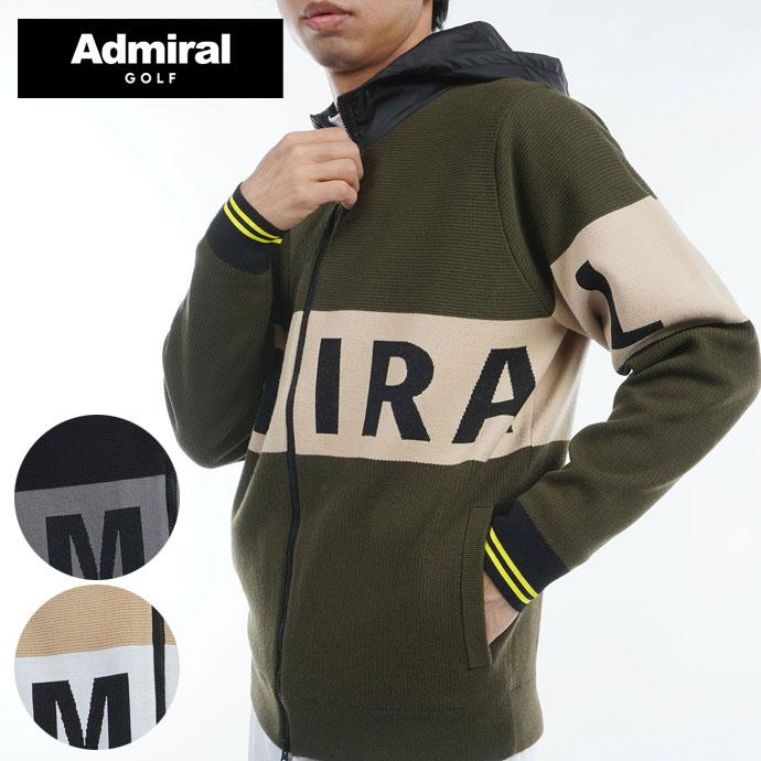 Admiral Golf ゴルフ アドミラル 防風裏地付フルジップニット