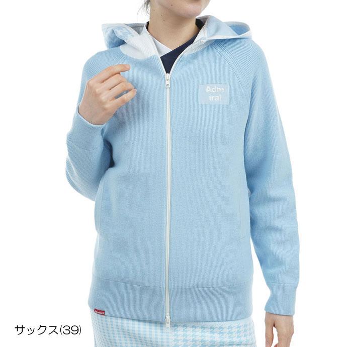 ゴルフ レディース/女性用 アドミラル 防風裏地付フルジップニットジャケット ADLA471 ゴルフウェア_3