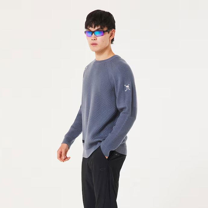 OAKLEY（オークリー） ゴルフ メンズ SKULL SURFACE SWEATER CREW 3.0