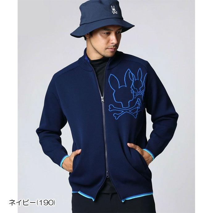 Psycho Bunny（サイコバニー） ゴルフ メンズ セーター フルジップ