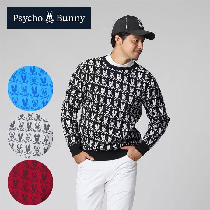 Psycho Bunny（サイコバニー） ゴルフ メンズ セーター クルーニット
