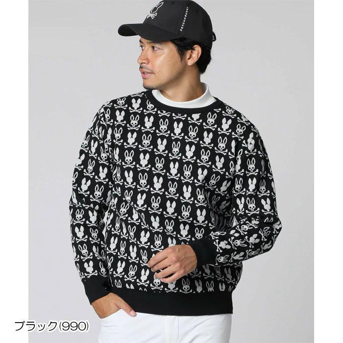 Psycho Bunny（サイコバニー） ゴルフ メンズ セーター クルーニット