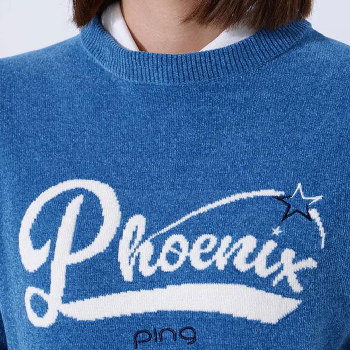 PING（ピン） ゴルフ レディース モールジャカードクルーネックニット