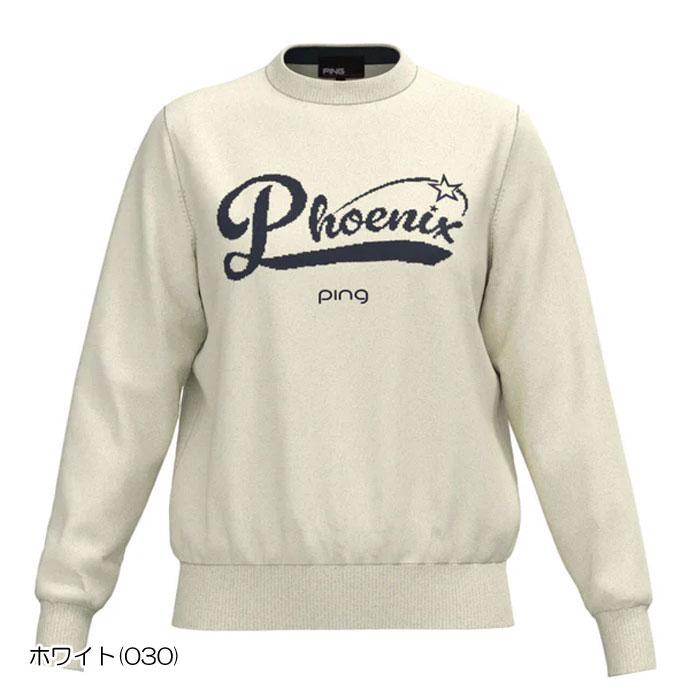 PING（ピン） ゴルフ レディース モールジャカードクルーネックニット