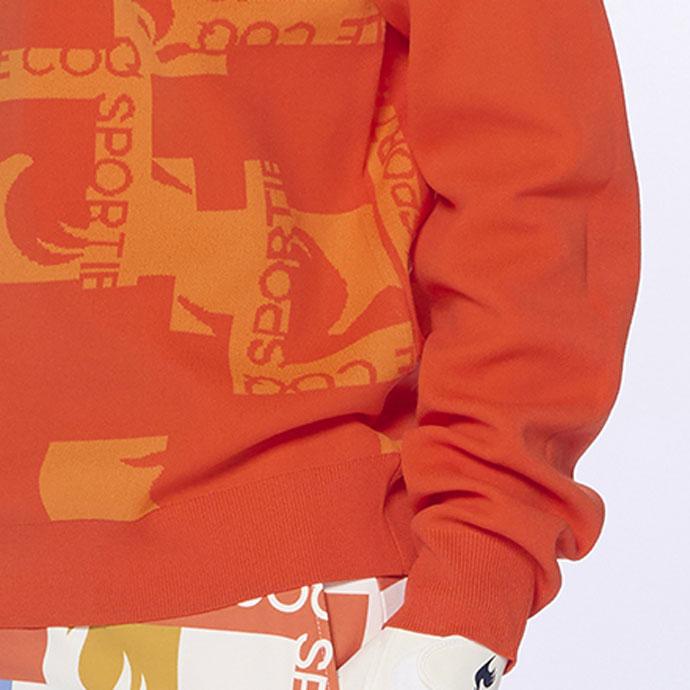 【即発送】ゴルフ レディース ジーフォア セーター ニット 長袖（オレンジ） le coq sportif GOLF（ルコックスポルティフ ゴルフ） 公式 ルコック