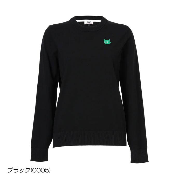 waac レディースゴルフウェア　長袖ニット WAAC ゴルフ レディース/女性用 ワック ESSENTIALニット長袖ニットプル