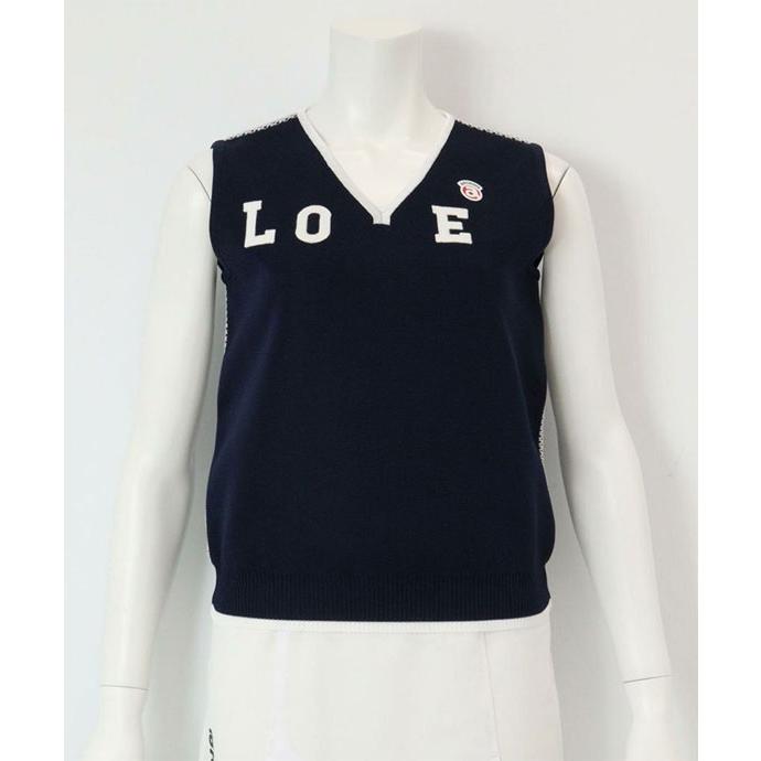 アルチビオ(archivio)ゴルフウェア LOVE バックメッシュベスト A458220-196(Lady’s) archivio（アルチビオ） ゴルフ レディース LOVEバックメッシュベスト