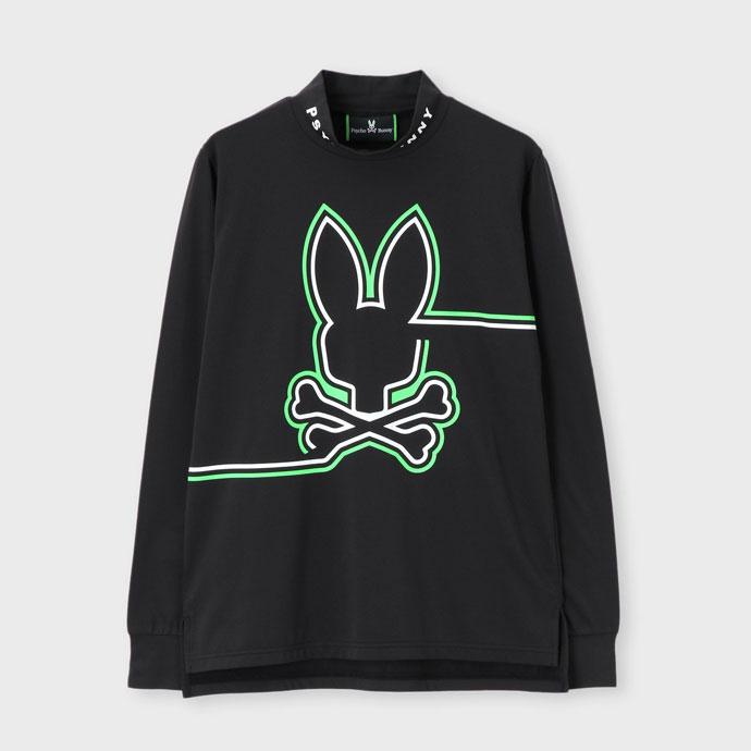 未使用レベル Psycho Bunny プルオーバー L ゴルフ Psycho Bunny（サイコバニー） ゴルフ 裏起毛モックロングスリーブ
