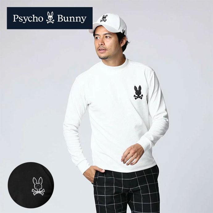Psycho Bunny（サイコバニー） ゴルフ メンズ 長袖シャツ モックロング 