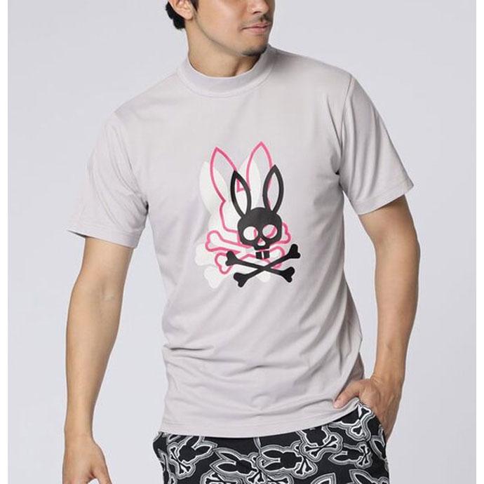 Psycho Bunny（サイコバニー） ゴルフ メンズ メッシュハイネック