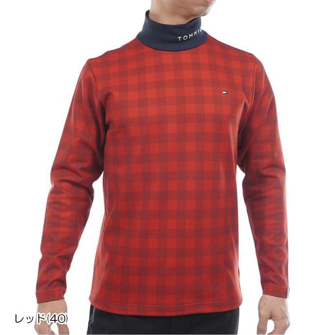 トミーヒルフィガー( )ゴルフウェア チェック柄 長袖ハイネックシャツ THMA569-BLK(Me… TOMMY HILFIGER GOLF（トミー ヒルフィガー ゴルフ） ゴルフ メンズ