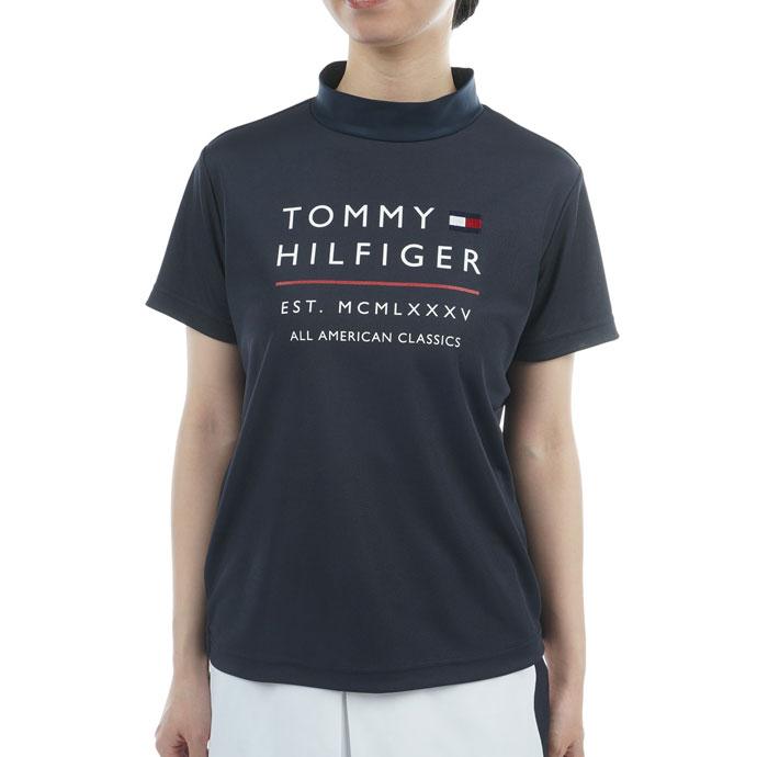トミーヒルフィガー　ゴルフウェア　モックネックシャツ　新品未使用　ネイビーL L TOMMY HILFIGER GOLF（トミー ヒルフィガー ゴルフ） （クリアランス