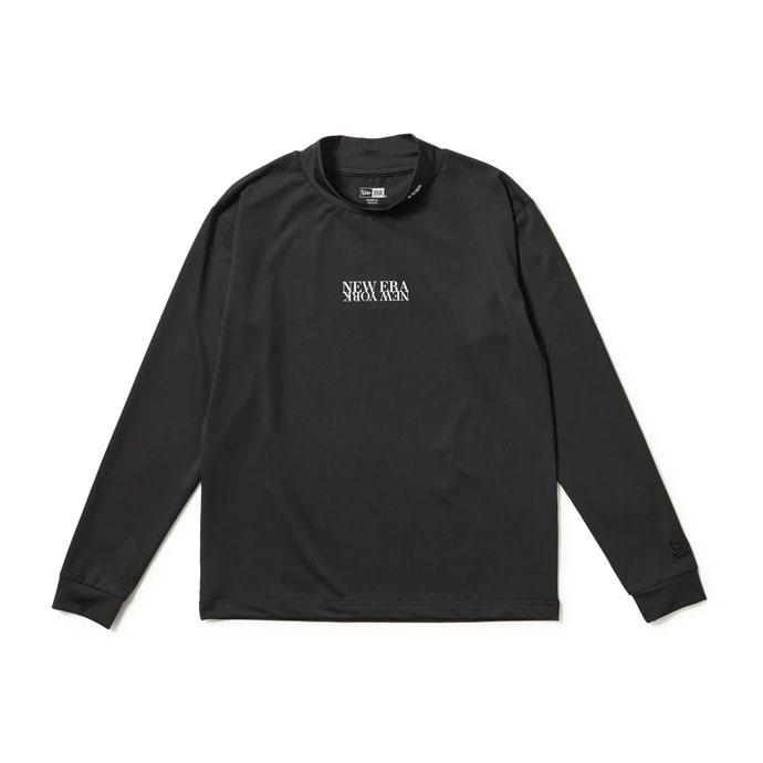 ニューエラ ゴルフ レディース モックネック ジャガードロゴ ブラック Sサイズ NEW ERA（ニューエラ） ゴルフ レディース LS M NECK ST KNIT JER TEE