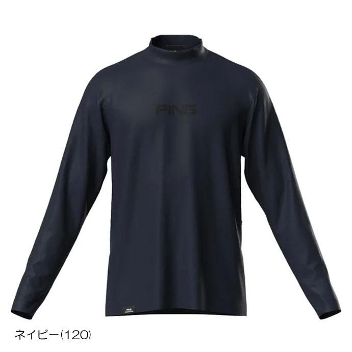 ゴルフウェア　ピンゴルフ メンズ トリコット 長袖 ハイネック シャツ 621-5266001 [2025年秋冬モデル] PING（ピン） ゴルフ メンズ トリコットハイネックシャツ 6215266001