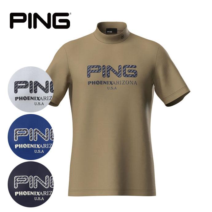 PING（ピン） （クリアランス）ゴルフウェア メンズ アップリケ半袖