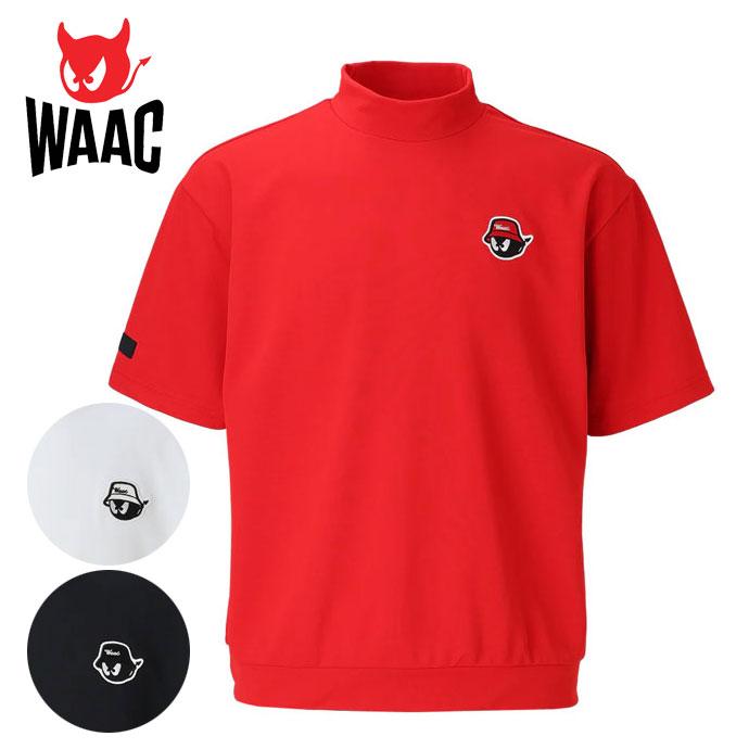WAAC ゴルフ メンズ ワック 半袖モックネック 072252020 春 夏 ゴルフ