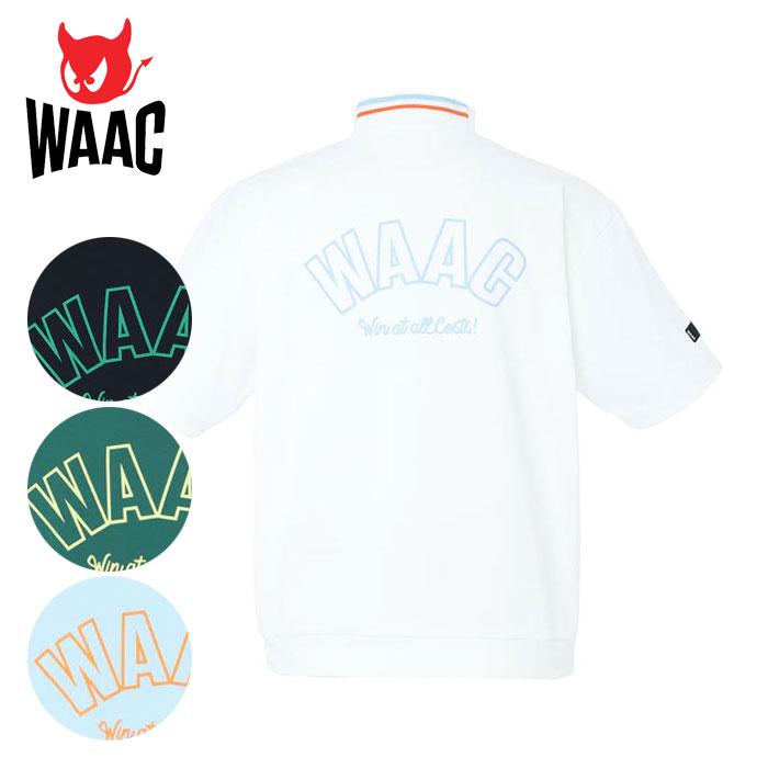 WAAC ゴルフ メンズ ワック 半袖モックネック 春 夏 26SS : ゴルフ