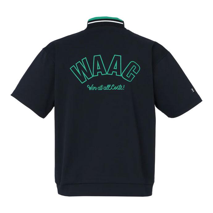 WAAC ゴルフ メンズ ワック 半袖モックネック 春 夏 26SS : ゴルフ