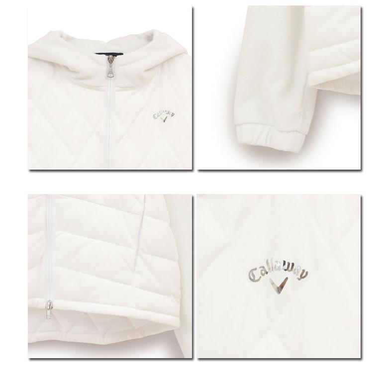 マンシング　ジャケット　ホワイト Callaway（キャロウェイ） ゴルフ レディース/女性用 フルジップ中綿