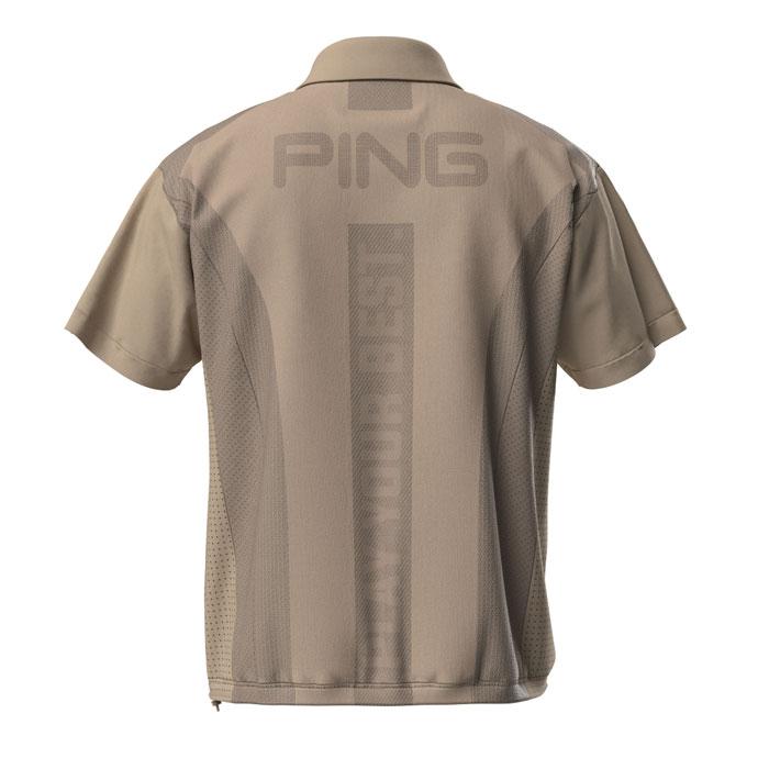 PING（ピン） ゴルフ メンズ コーデュラ半袖ハーフジップブルゾン