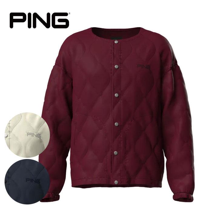 PING（ピン） ゴルフ メンズ ストレッチタフタキルティングノーカラー