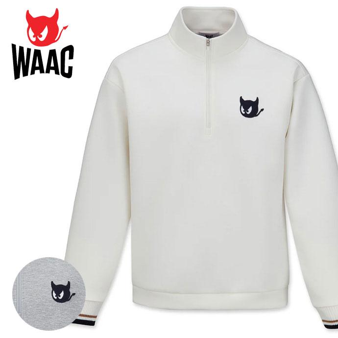 WAAC ゴルフ メンズ ワック 長袖ハーフジップ 072254030 秋 冬 ゴルフ