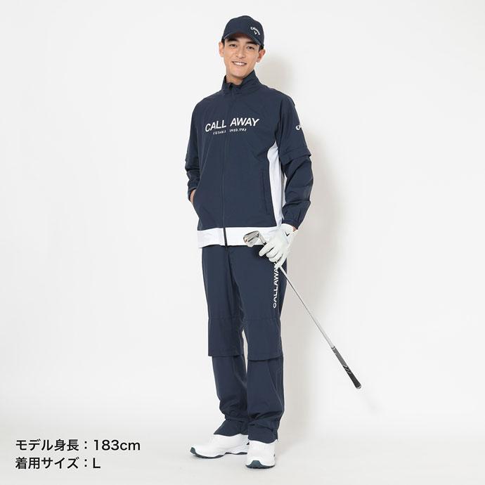 Callaway レインウェア セットアップ ネイビー L Callaway（キャロウェイ） ゴルフウエア メンズ セットアップレイン