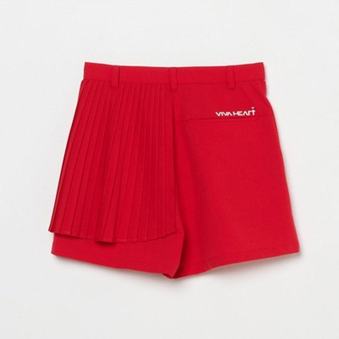 ゴルフウエア レディース ビバハート プリーツショートパンツ 春 夏 26SS_8