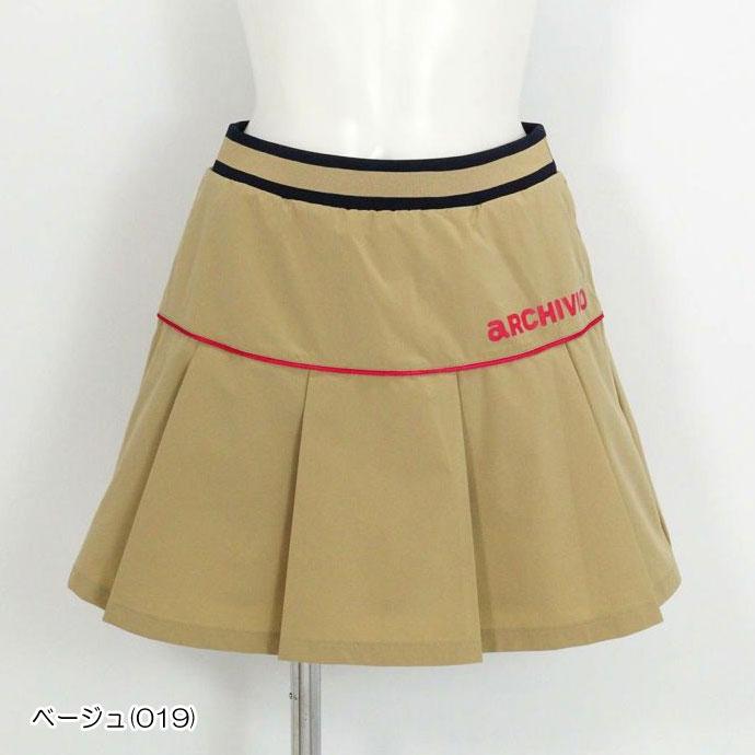 ゴルフ レディース アルチビオ プリーツ切替撥水スカート A516017 秋 冬 ゴルフウェアの画像