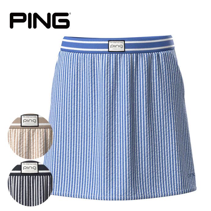 PING（ピン） ゴルフ レディース シアサッカースカート 6225134302 春