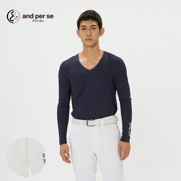 and per se（アンパスィ） ゴルフ メンズ COOL is COOL Vネック