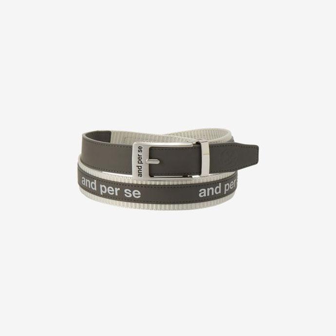 and per se ロゴベルト シルバー新品 and per se（アンパスィ） ゴルフ メンズ ロゴベルト 春 夏 26SS