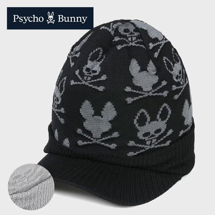 Psycho Bunny（サイコバニー） ゴルフ メンズ キャップ ニットバイザー