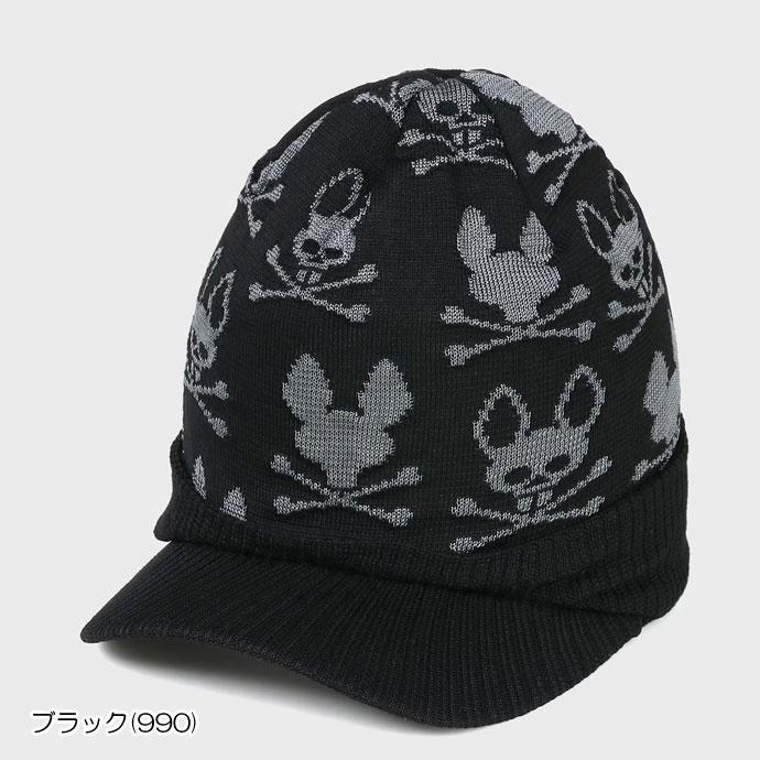 Psycho Bunny（サイコバニー） ゴルフ メンズ キャップ ニットバイザー