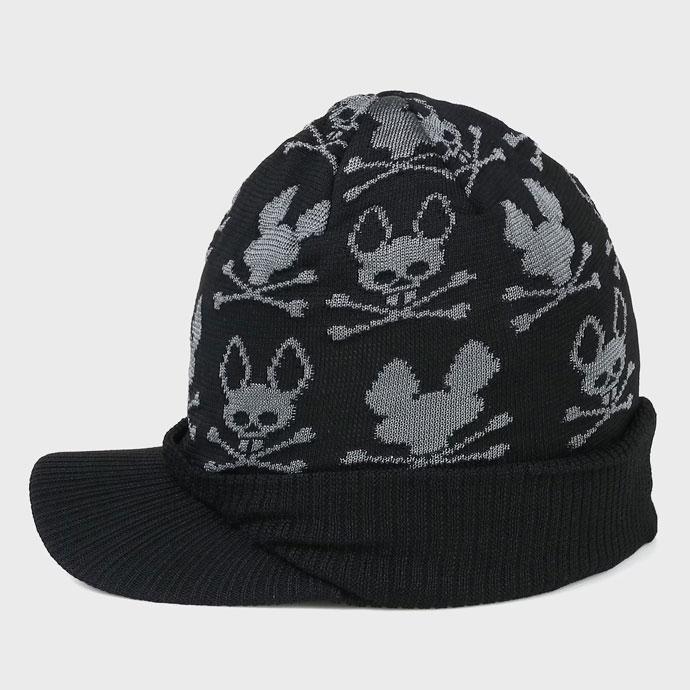 Psycho Bunny（サイコバニー） ゴルフ メンズ キャップ ニットバイザー