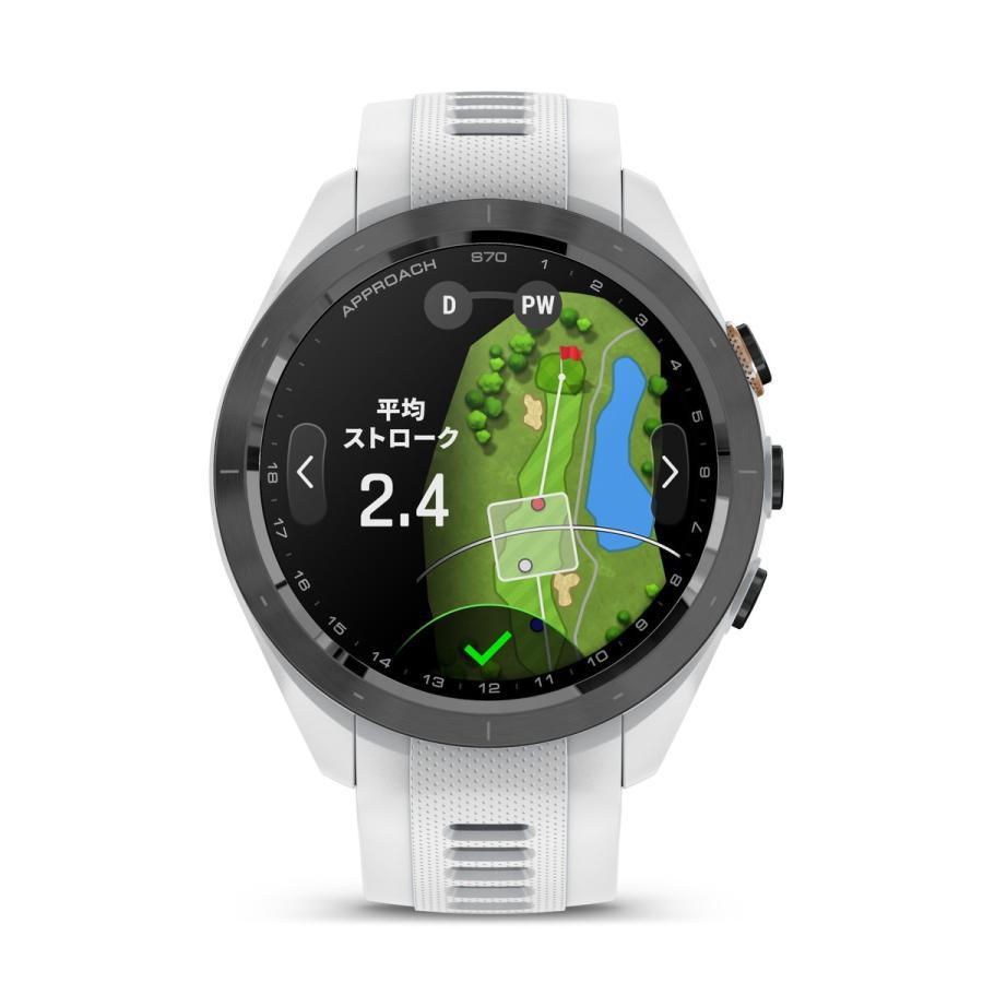 GARMIN（ガーミン） アプローチ S70 ホワイト・グレー 42mm ゴルフナビ