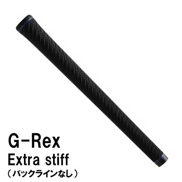 STM G-REX EXTRA STIFF M60R バックラインなし ブラック×ブルー ゴルフ グリップ｜leftygolf