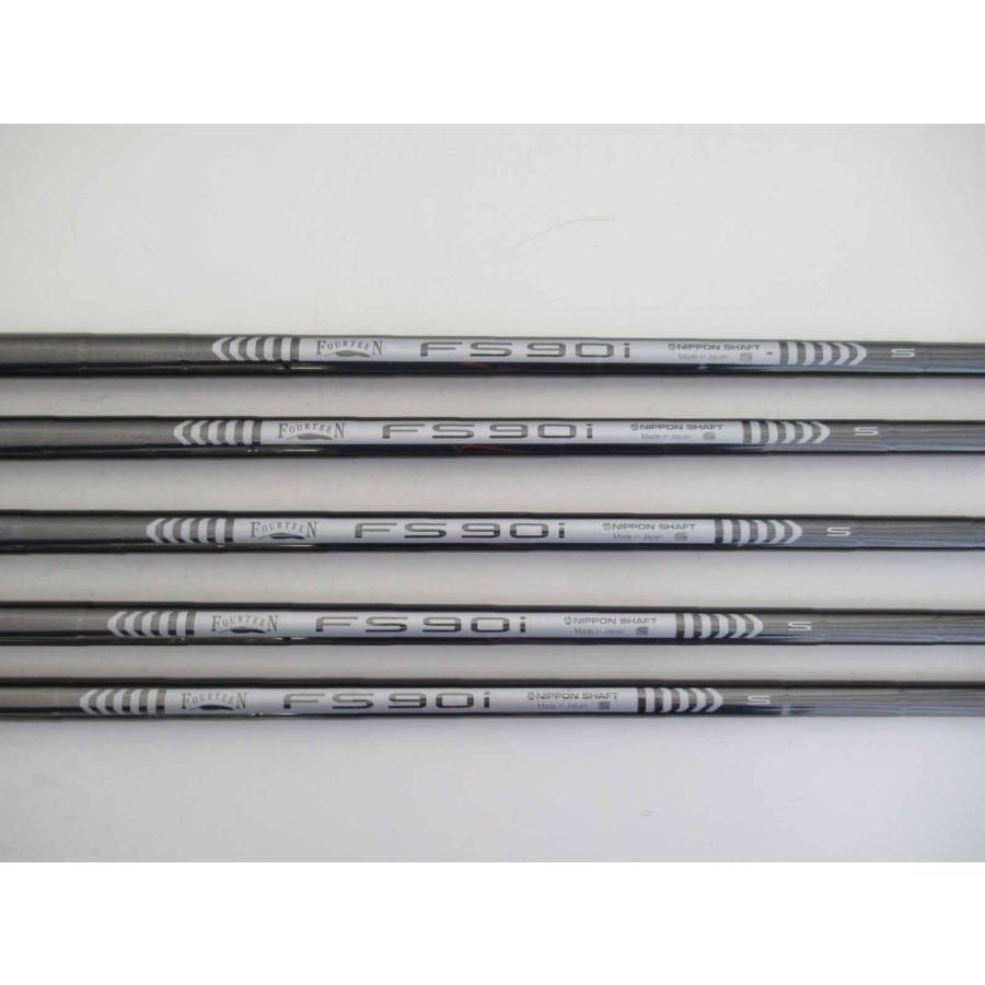 中古 クラブ 右用 フォーティーン 2025年 TB-5 BLACK ブラック アイアン FS-90i 5本セット(#6~PW) フレックスS_3