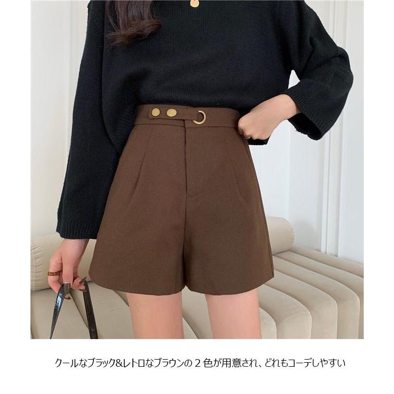 ショートパンツ 厚手 レディース 短パン 秋 冬 ショーパン 美脚 着痩せ パンツ ショート丈 半ズボン レディースパンツ ハーフパンツ 通勤 Bjb7550 Le Futur 通販 Yahoo ショッピング