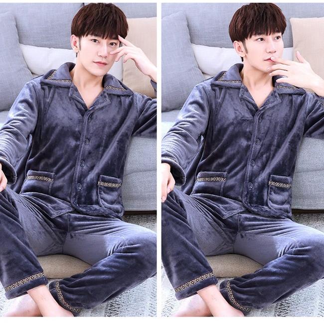 ルームウェア メンズ 上下２点セット 部屋着 秋冬物 パジャマ モコモコ 男性用 厚手 ナイトウェア 寝巻き 防寒 ソフト Bjt2286 Le Futur 通販 Yahoo ショッピング